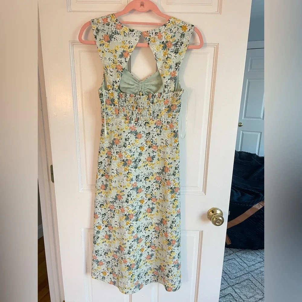 ASTR The Label Cinched Bust Floral Print Dress - Picture 10 of 11